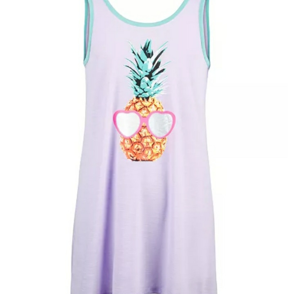 Girls Pineapple-Print Cover-Up